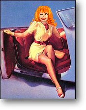 It's not EASY to get out of a car gracefully!!