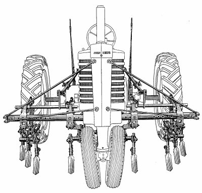 Tractor with implement