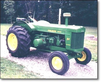The John Deere Model 80 tractor, photo by Brandon Knapp