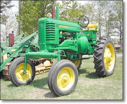 The John Deere Model A Hi-Crop tractor, Photo by Gene