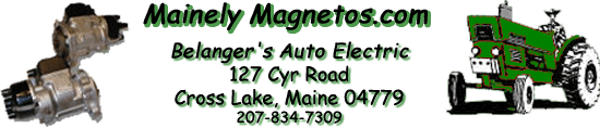 Click here for service on magnetos, starters and generators for vintage tractors