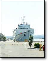 This picture was taken from near point D on the map, click here