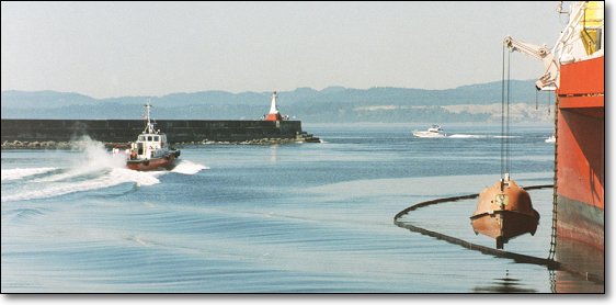 This picture was taken from near point D on the map, click here